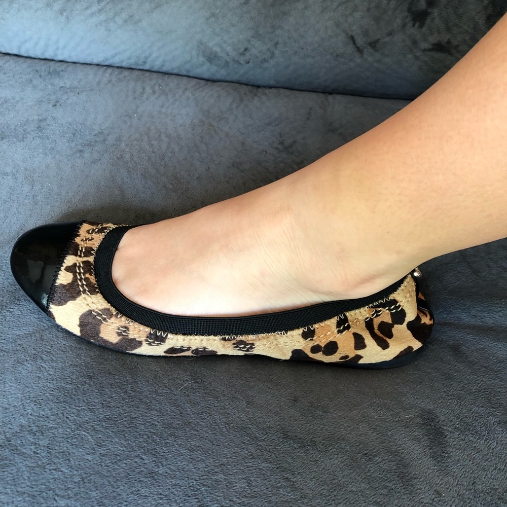 Antonio Melani Leopard ballet flats shoes sz 8
